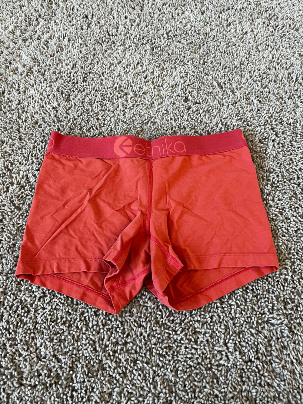 ethika Women's Red Athletic Bike Shorts